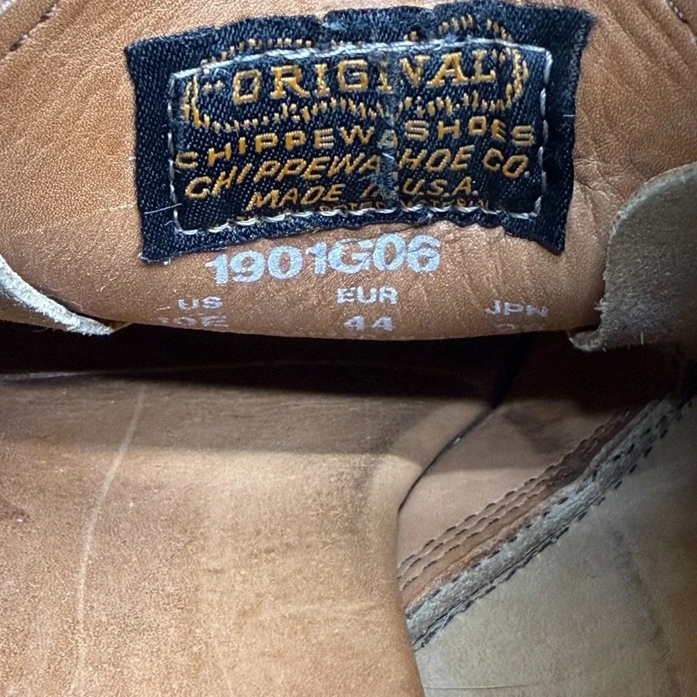 Chippewa Milford Suede Chukka Boot Mens 10 E Tan Wedge Soles USA Made